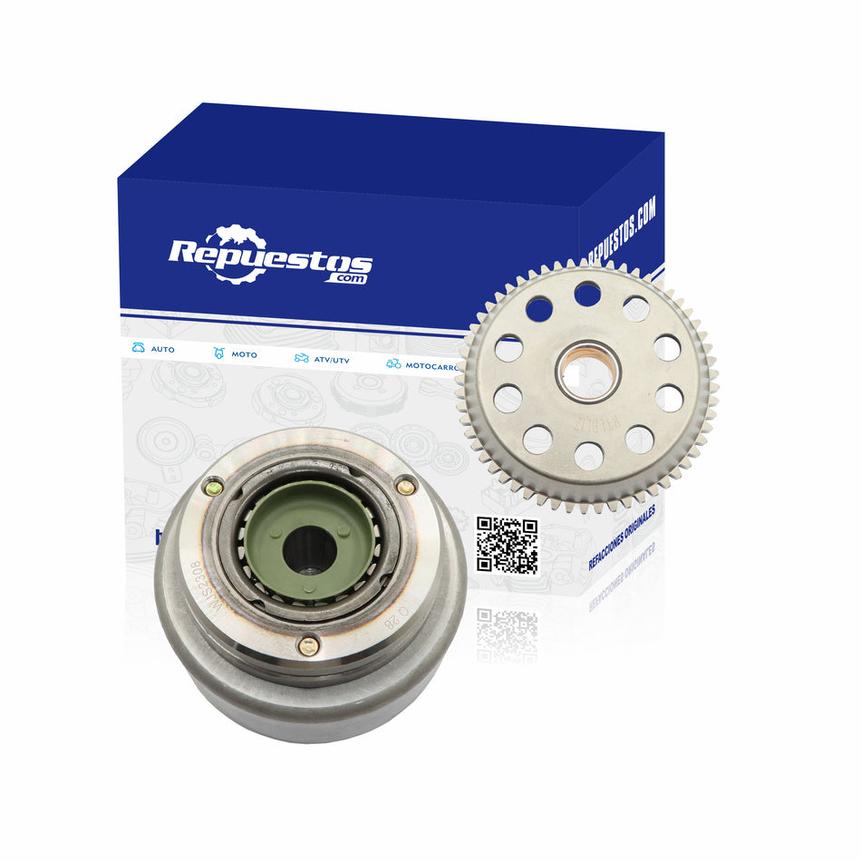 ROTOR MAGNETO COMPLETO Y ENGRANE PARA ITALIKA VORT-X250