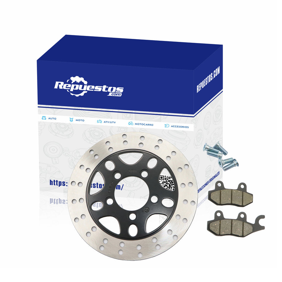 DISCO FRENO TRASERO Y BALATAS PARA VENTO NITROX 250
