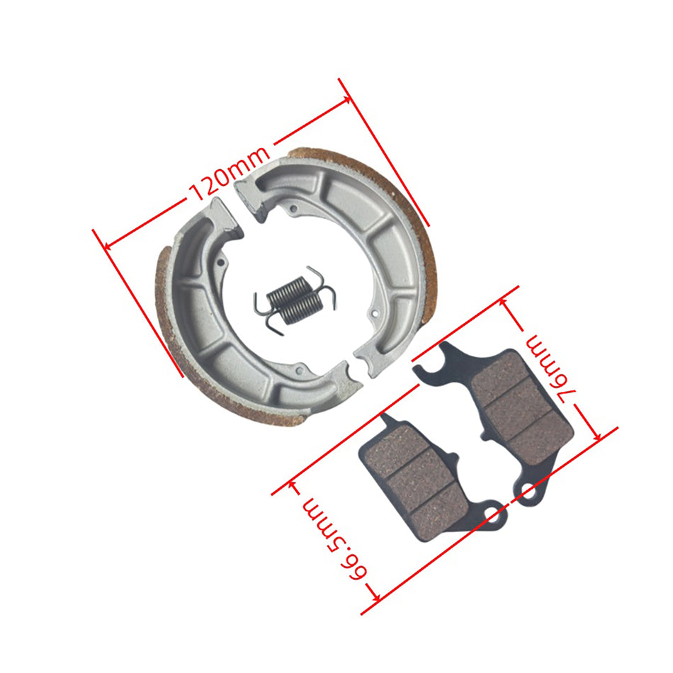 BALATAS DE FRENO DELANTERAS Y ZAPATAS TRASERAS PARA SUZUKI BURGMAN STREET 125