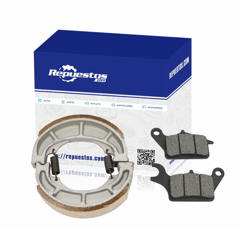 BALATAS DE FRENO DELANTERAS Y ZAPATAS TRASERAS PARA SUZUKI BURGMAN STREET 125