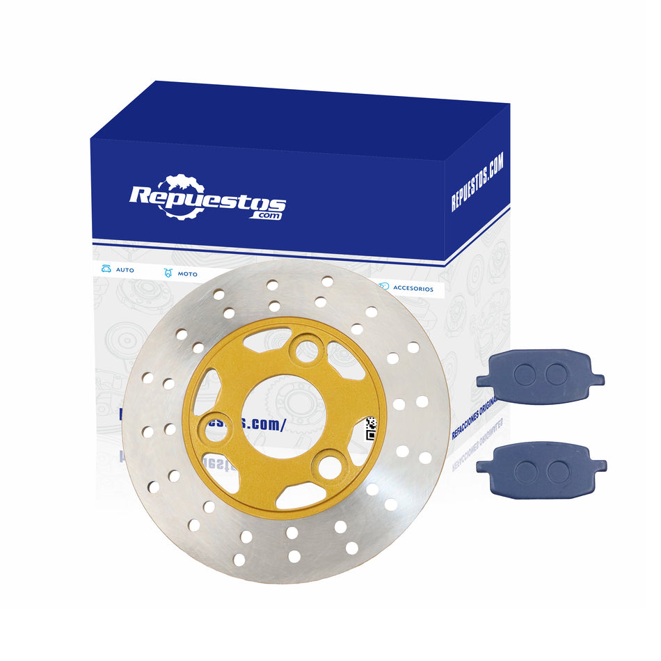 REAR BRAKE DISC AND PADS FOR VENTO ROCKETMAN 250
