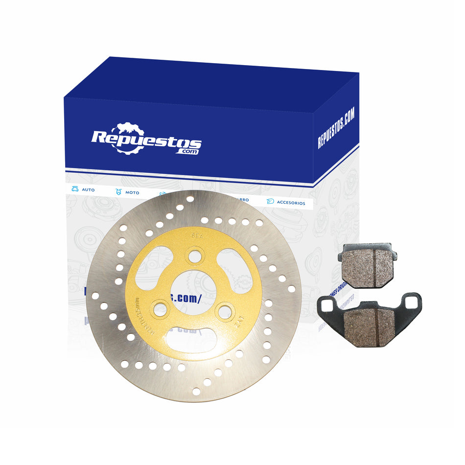 DISCO DE FRENO Y BALATAS DELANTERO PARA SUZUKI AN125