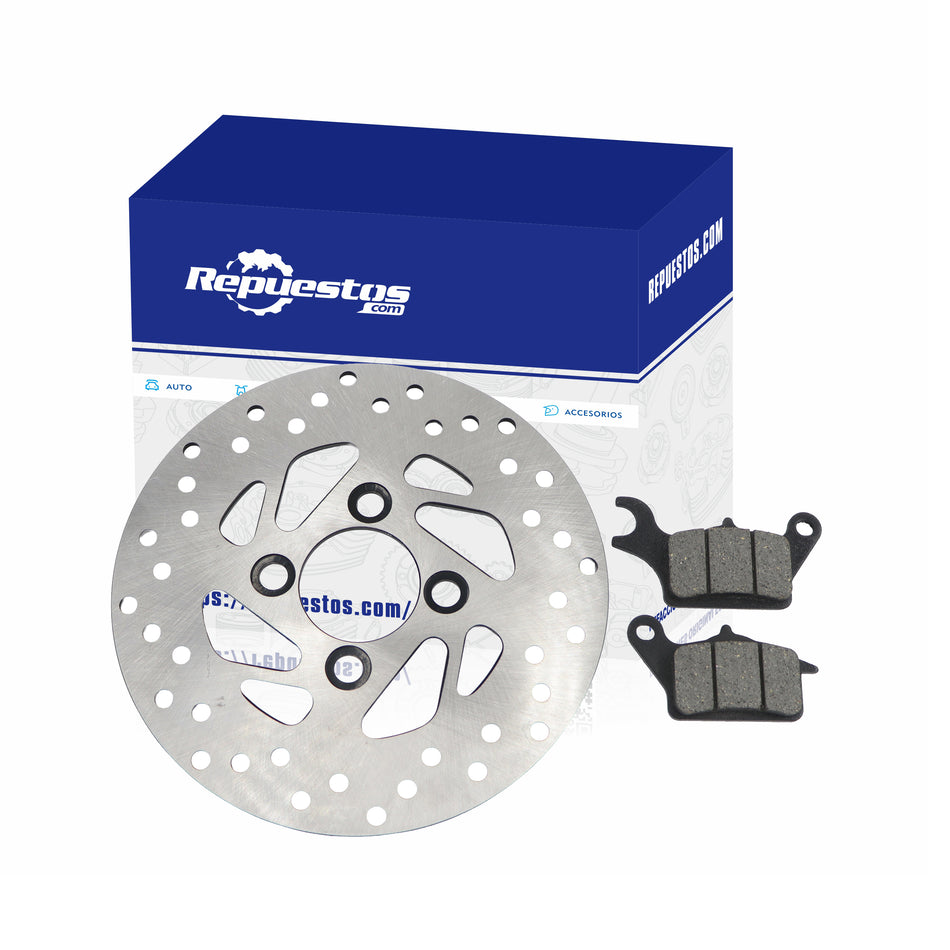 DISCO DE FRENO Y BALATAS DELANTERO PARA SUZUKI BURGMAN STREET 125