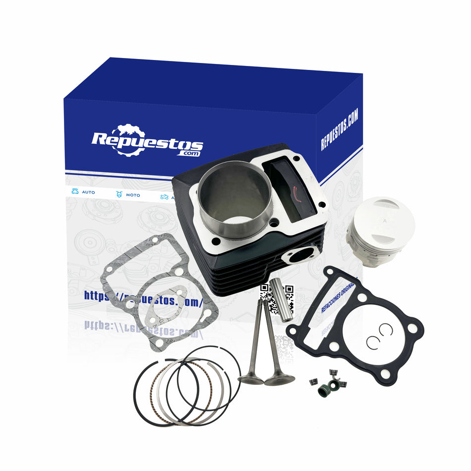 KIT DE CILINDRO Y VALVULAS PARA VELOCI RAZZER 200 RAZER 200 PREMIUM