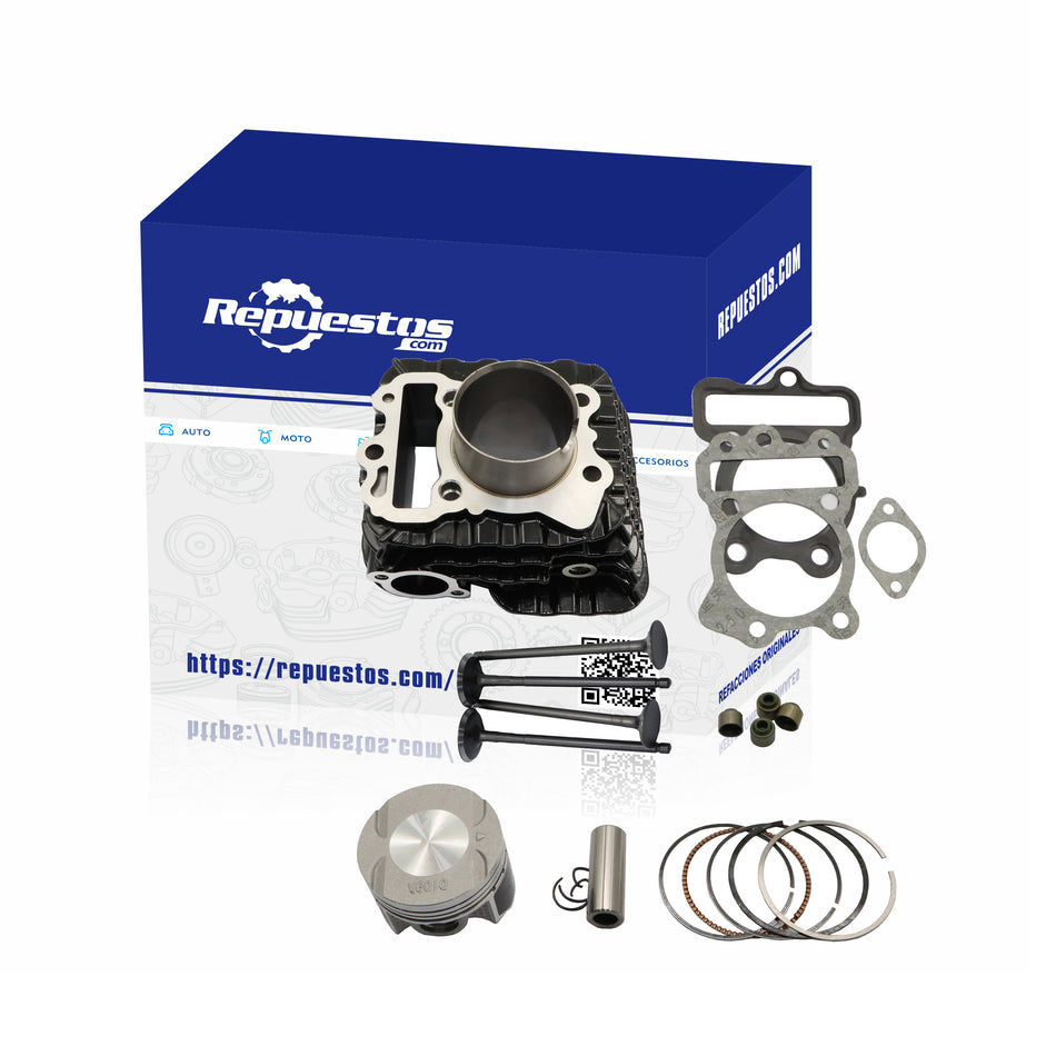 KIT CILINDRO COMPLETO Y VALVULAS PARA BAJAJ PULSAR NS125