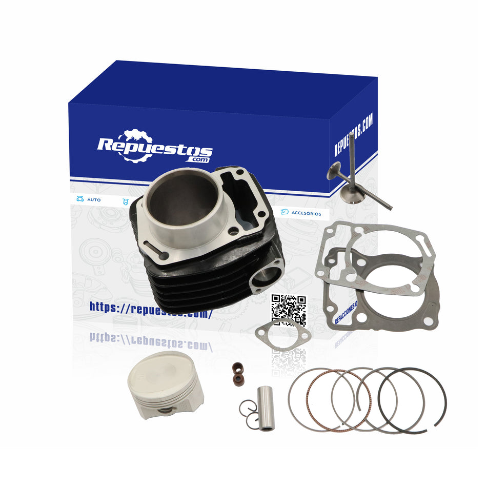 KIT DE CILINDRO COMPLETO Y VALVULAS PARA HONDA CB190R XR190