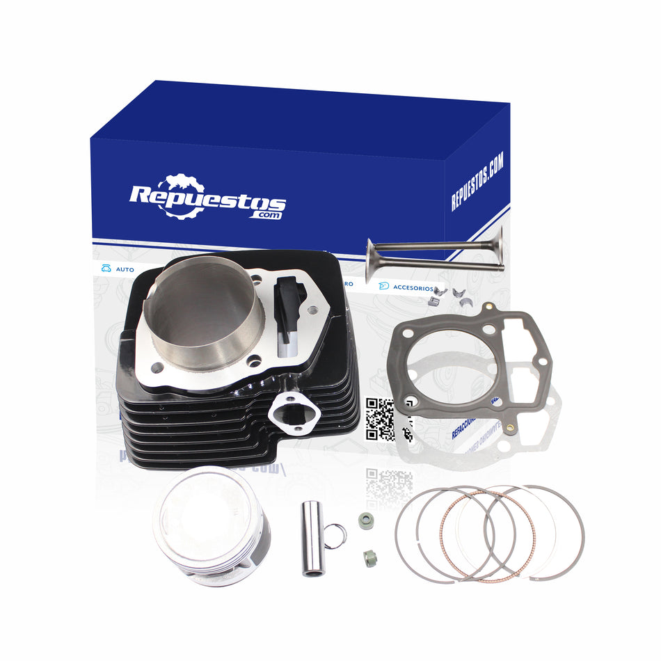 KIT CILINDRO COMPLETO Y VALVULAS PARA VELOCI XEVERUS 250 MOTOR CADENA