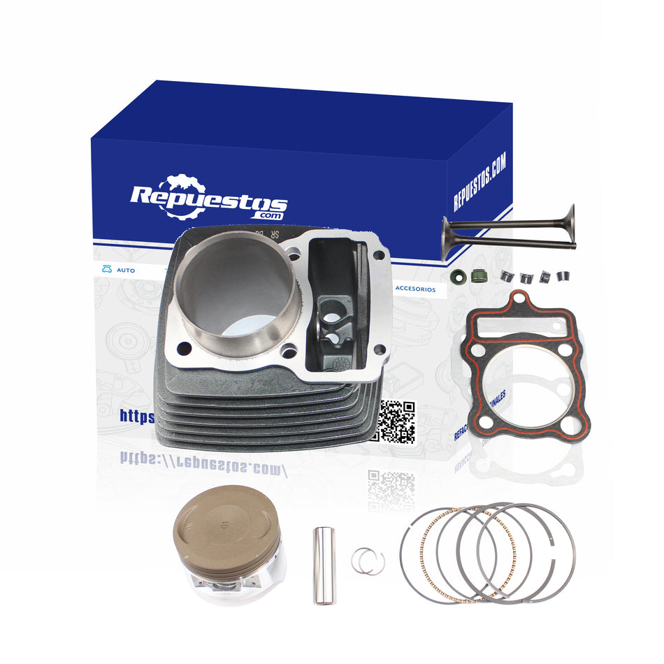 KIT DE CILINDRO Y VALVULAS PARA KEEWAY RKV 200 TX 200 SUPERLIGHT 200