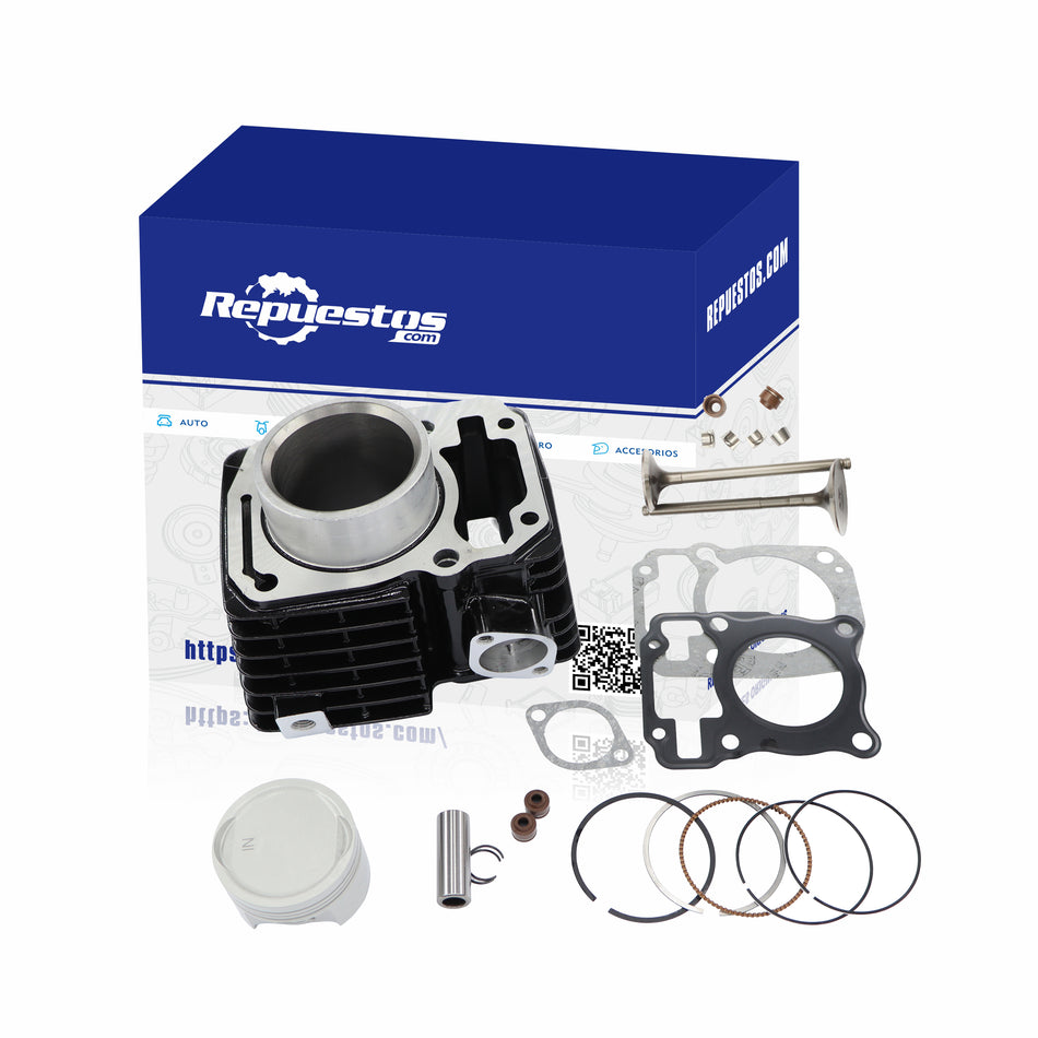 KIT DE CILINDRO Y VALVULAS PARA HERO HUNK 160R