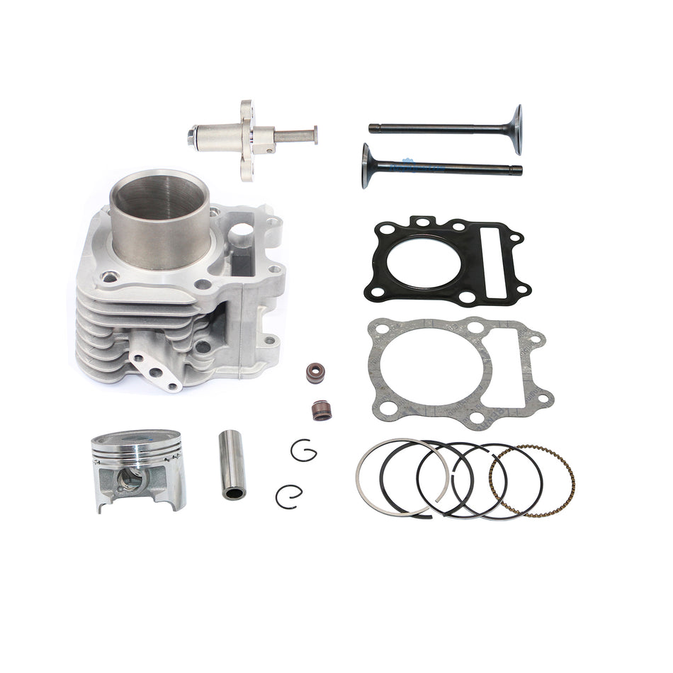 KIT CILINDRO VALVULAS Y TENSOR PARA SUZUKI AN125