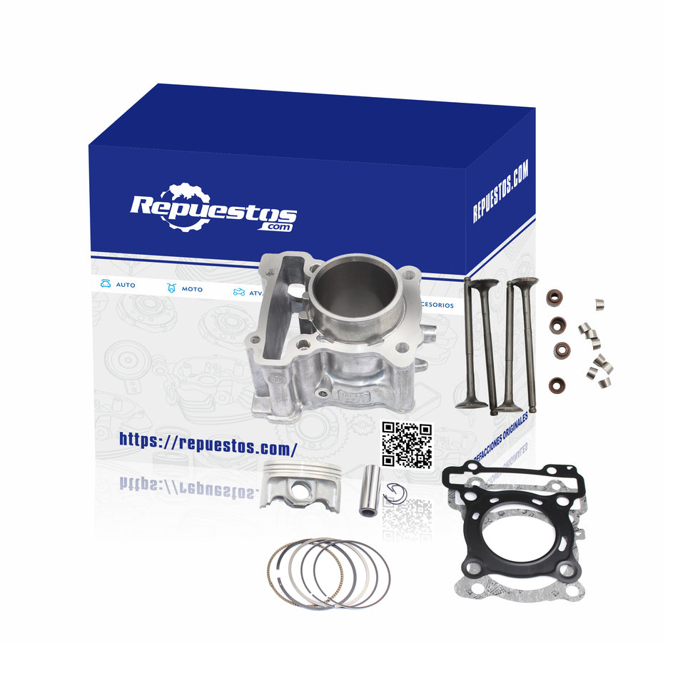 KIT DE CILINDRO COMPLETO Y VALVULAS PARA YAMAHA R15 V3 155CC