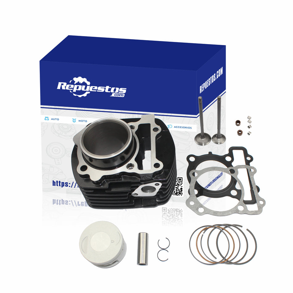 COMPLETE CYLINDER KIT AND VALVES FOR YAMAHA FZ16