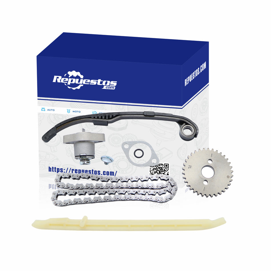 CADENA DE TIEMPO ENGRANE TENSOR Y GUIAS PARA ITALIKA V200