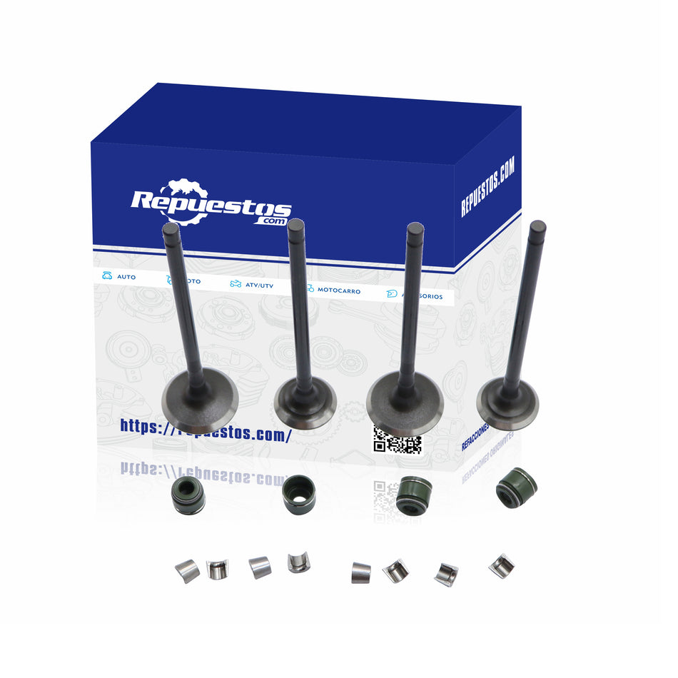 JUEGO DE VALVULAS ADMISION Y ESCAPE PARA BAJAJ PULSAR NS150 NS160