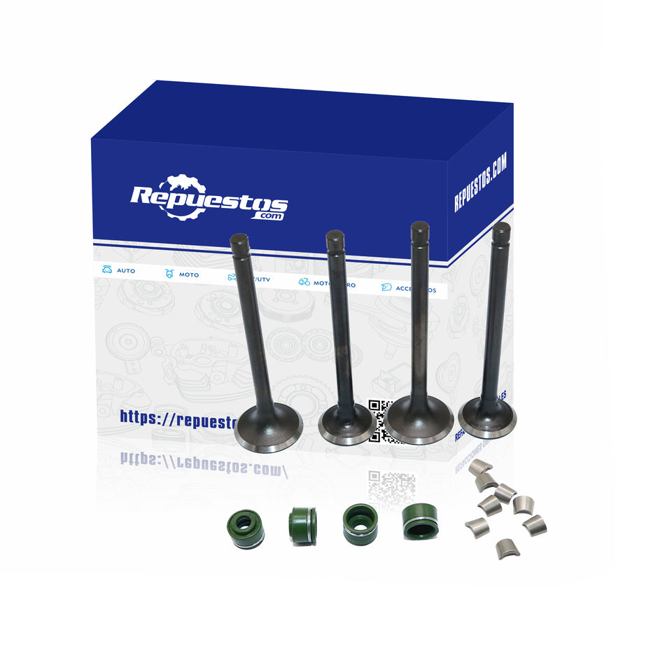 JUEGO VALVULAS PARA HONDA CA250 REBEL CB250 NIGHTHAWK VENTO KEEWAY