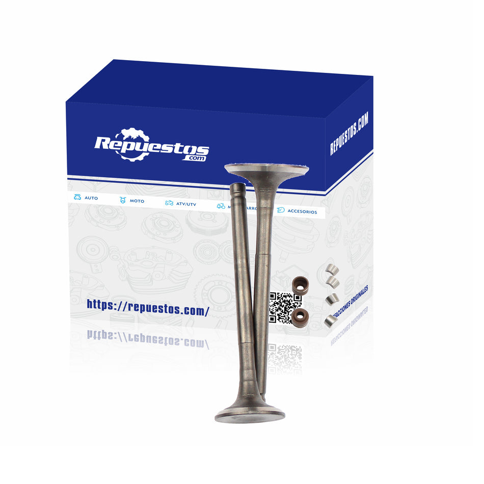 JUEGO DE VÁLVULAS ADMISION Y ESCAPE PARA HONDA ACTIVA 100 BEAT 100