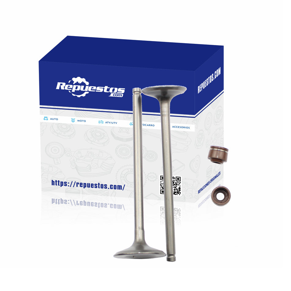 VALVULAS ADMISION Y ESCAPE PAR SUZUKI GZ150-A