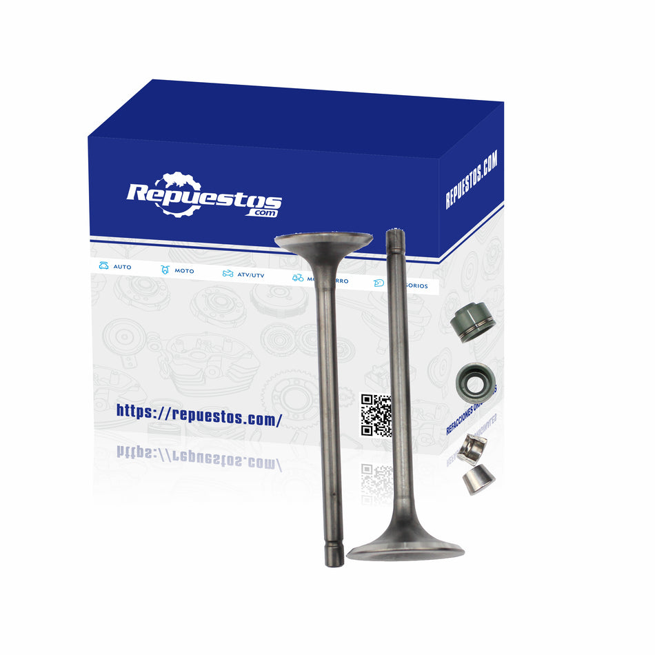 INTAKE AND EXHAUST VALVE SET FOR ROCKY XTREME 200 DYNAMO