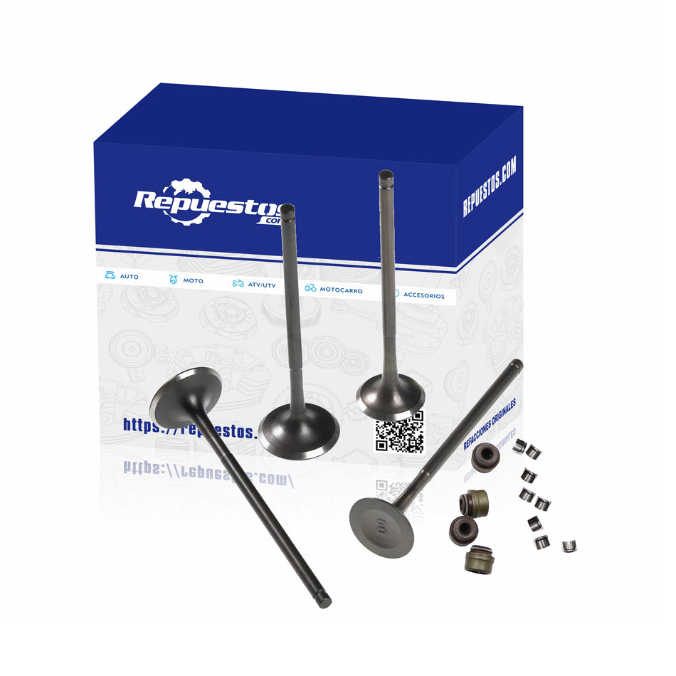 JUEGO DE VÁLVULAS ADMISON Y ESCAPE PARA ITALIKA VX250 E04050089 E04050088