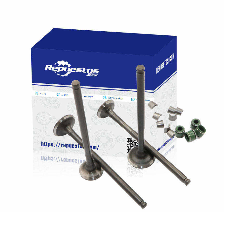 JUEGO DE VÁLVULAS ADMISON Y ESCAPE PARA YAMAHA R15 V1 R15 V2