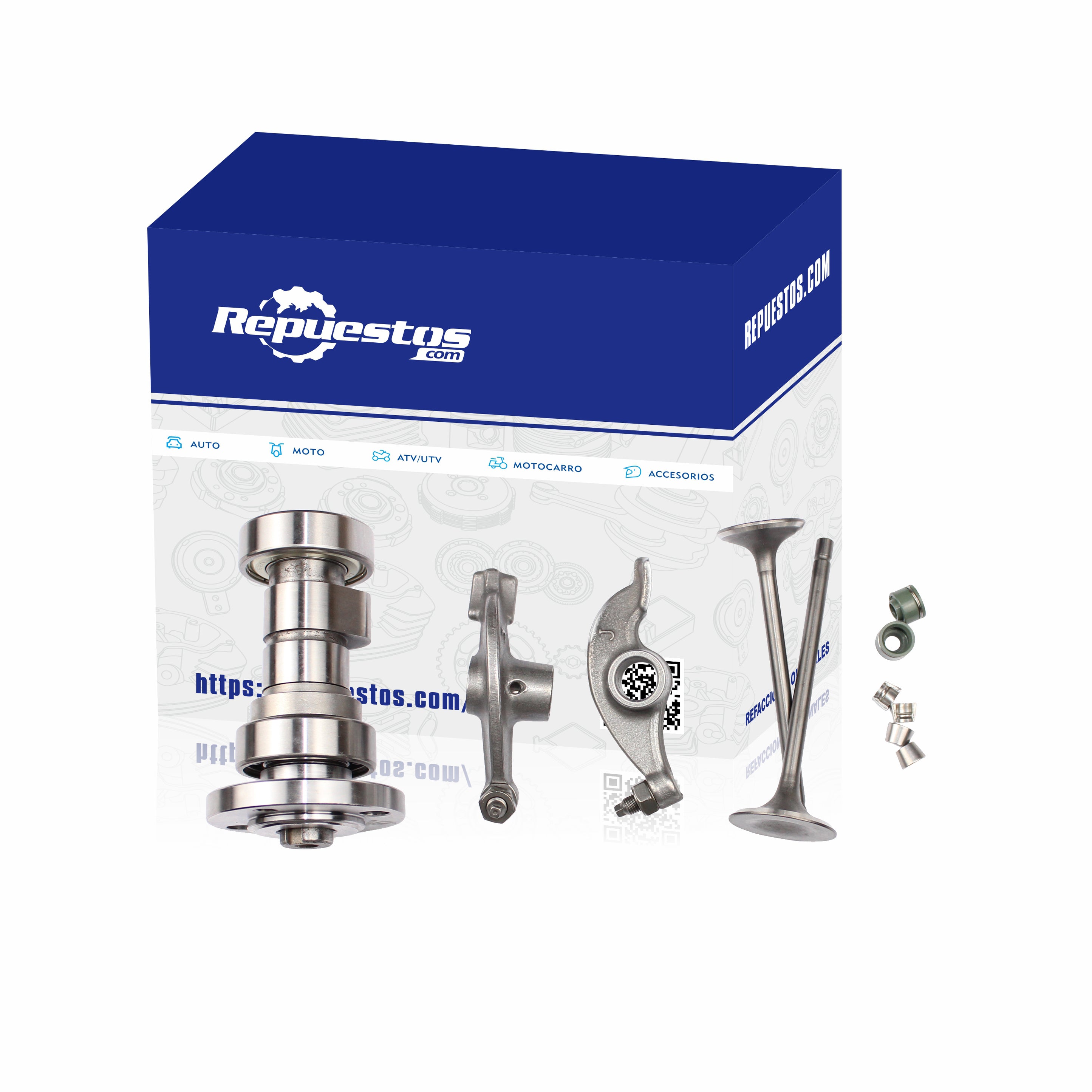 CAMSHAFT, ROCKER ARMS AND VALVES FOR VENTO ROCKETMAN 250 – REPUESTOS.COM